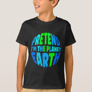 Camiseta Fingir Que Eu Sou A Terra Funny Lazy Matching Hall