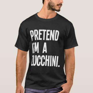 Camiseta Fingir que eu sou um Dia de as Bruxas engraçado do