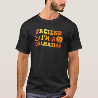 Camiseta Fingir Que Eu Sou Um Traje De Halloween Dalmatian