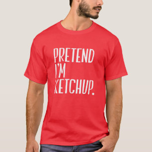 Camiseta Fingir que sou a Festa de Dia de as Bruxas engraç