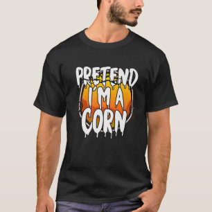 Camiseta Fingir que sou Milho no Último Minuto Figurino de