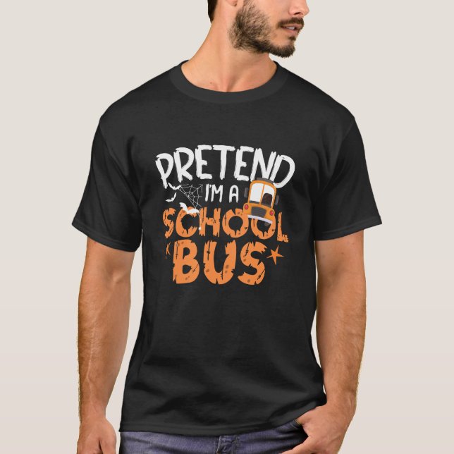 Camiseta Fingir que sou motorista de ônibus escolar no Hall (Frente)