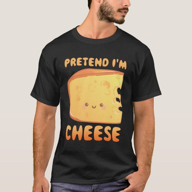 Camiseta Fingir Que Sou Queijo (Frente)