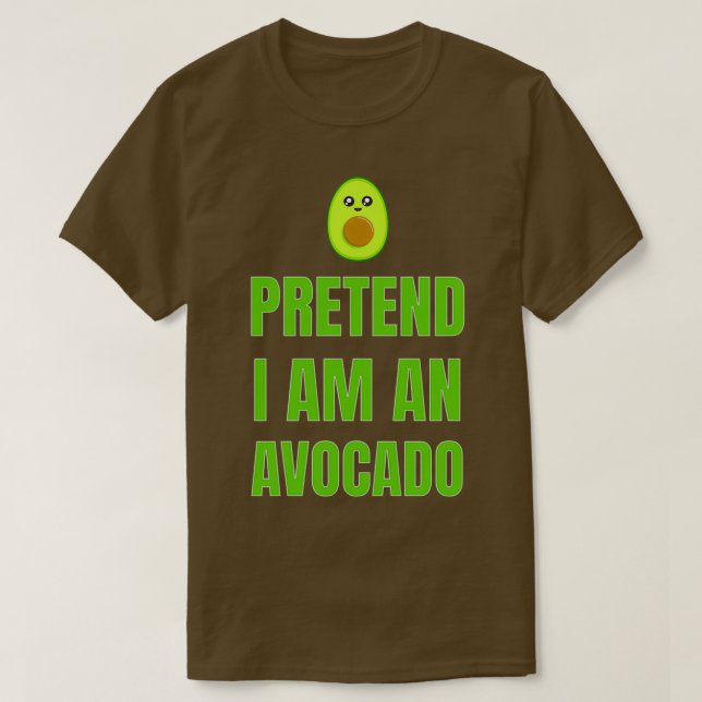 Camiseta Fingir que sou um abacado 1 (Frente do Design)