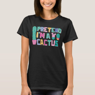 Camiseta Fingir que sou um Cactus Easy Halloween Matching P