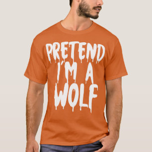 Camiseta Fingir Que Sou Um Casal De Lobo Halloween