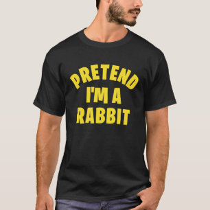 Camiseta Fingir que sou um Coelho Engraçado Fodoroso Fodora