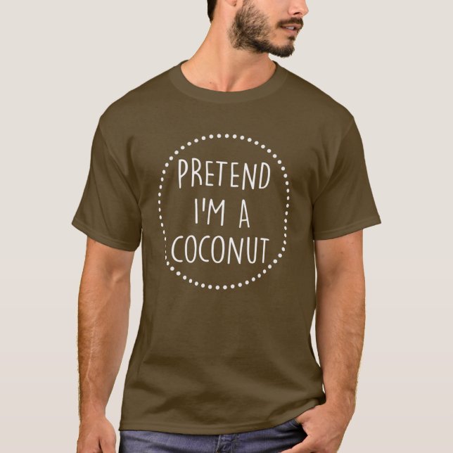 Camiseta Fingir Que Sou Um Costume De Dia Das Bruxas De Coc (Frente)