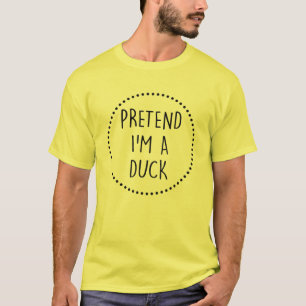 Camiseta Fingir Que Sou Um Costume De Halloween De Pato