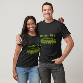 Camiseta fingir que sou um crocodilo