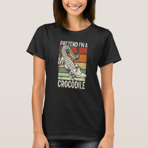 Camiseta Fingir que sou um crocodilo Alligator