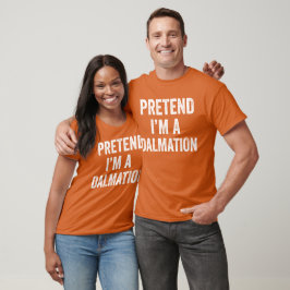 Camiseta Fingir que sou um Dalmaciano que bate roupa