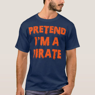 Camiseta Fingir que sou um Dia de as Bruxas engraçado de fe