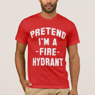 Camiseta Fingir que sou um Dia de as Bruxas engraçado de hi