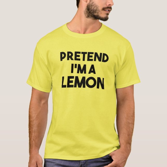 Camiseta Fingir que sou um Dia de as Bruxas engraçado pregu (Frente)