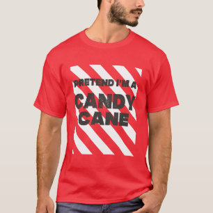 Camiseta Fingir que sou um doce doce, doce de Natal engraça