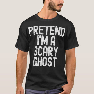 Camiseta Fingir Que Sou Um Fantasma Assustador De Halloween