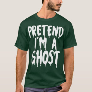 Camiseta Fingir Que Sou Um Fantasma Casais De Halloween