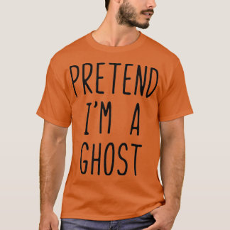 Camiseta Fingir Que Sou Um Fantasma De Halloween Fácil