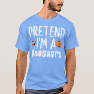Camiseta Fingir Que Sou Um Festa De Figurino De Halloween D