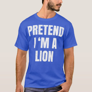 Camiseta Fingir Que Sou Um Fofo De Leão No Halloween Fácil