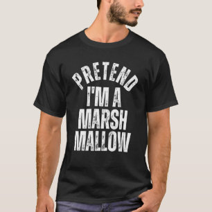 Camiseta Fingir que sou um marshmallow fantasia preguiçosa
