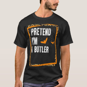 Camiseta Fingir que sou um Mordomo Fácil e Preguiçoso Figur