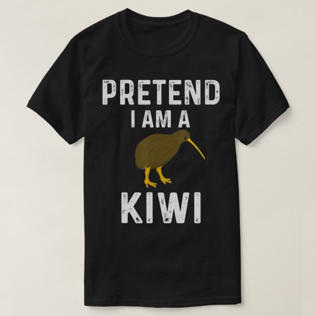 Camiseta Fingir Que Sou Um Pássaro Kiwi Fodando Engraçado K (Frente do Design)