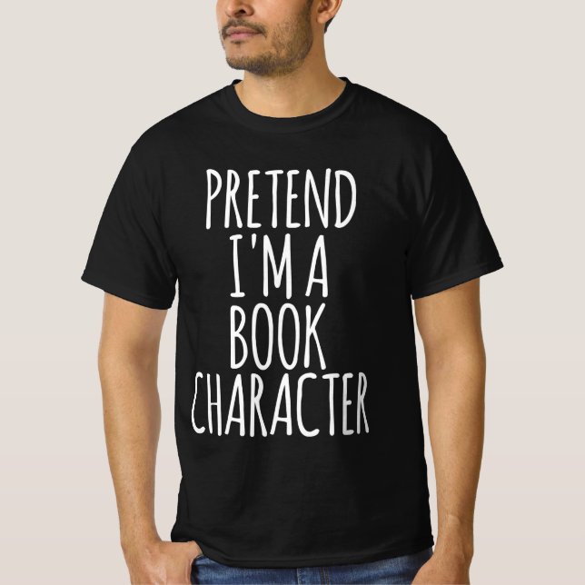 Camiseta Fingir que sou um personagem de livro - Figurino H (Frente)