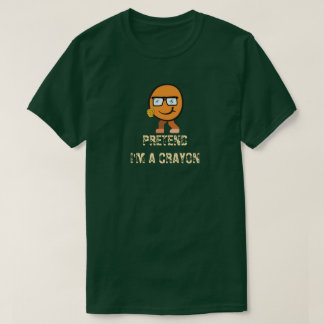 Camiseta Fingir que sou um personagem de palestra Crayon en