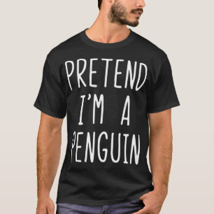 Camiseta Fingir Que Sou Um Pinguim, Fácil, Figurino De Hall