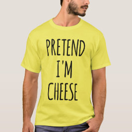 Camiseta Fingir que sou um queijo - um perfume engraçado