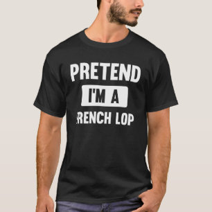 Camiseta Fingir que sou um traje de Halloween de French Lop