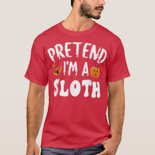 Camiseta Fingir Que Sou Um Traje De Halloween Homens Mulher