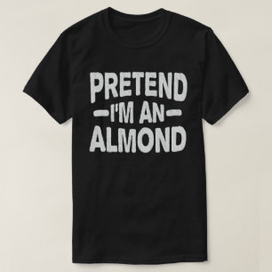 Camiseta Fingir que sou um traje de Halloween preguiçoso d