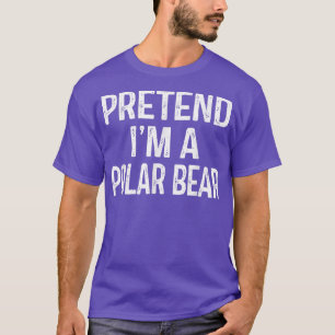 Camiseta Fingir Que Sou Um Urso Polar Engraçado De Preguiço