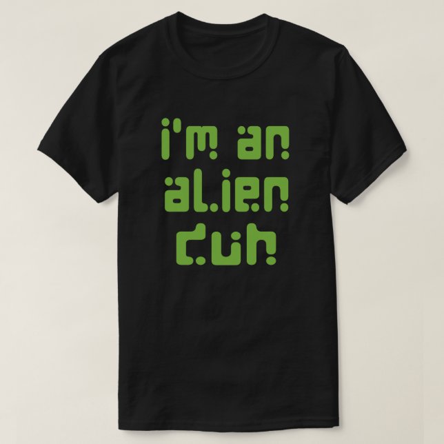 Camiseta Fingir que sou uma Alienígena Festa Física de Hall (Frente do Design)