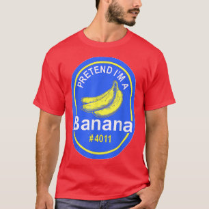 Camiseta Fingir que sou uma Banana Engraçada e preguiçosa C