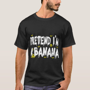 Camiseta Fingir Que Sou Uma Banana _ Roupas De Halloween En