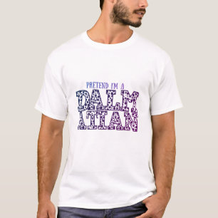 Camiseta Fingir que sou uma fantasia Dalmaciana Branca de H