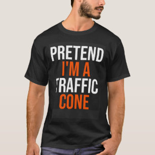 Camiseta Fingir que sou uma fantasia de Dia das Bruxas de C