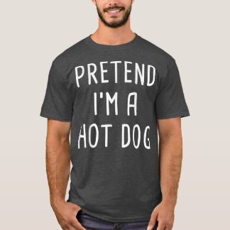 Camiseta Fingir que sou uma fantasia de Dia das Bruxas de C