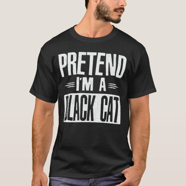 Camiseta Fingir que sou uma fantasia de Dia das Bruxas de G (Frente)