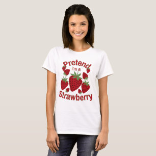 Camiseta Fingir que sou uma fantasia de Dia das Bruxas de M