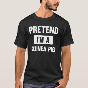 Camiseta Fingir que sou uma fantasia de Dia das Bruxas de S