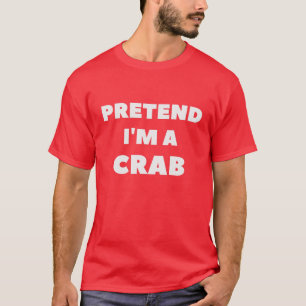 Camiseta Fingir que sou uma fantasia de Dia das Bruxas Engr