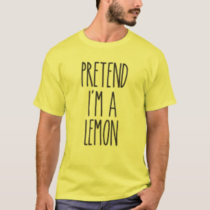 Camiseta Fingir que sou uma fantasia de Dia das Bruxas Fác