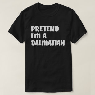 Camiseta Fingir que sou uma fantasia de Dia das Bruxas Fác