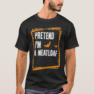 Camiseta Fingir que sou uma fantasia de Dia das Bruxas Fáci