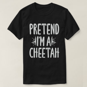 Camiseta Fingir que sou uma fantasia de Dia das Bruxas Fáci